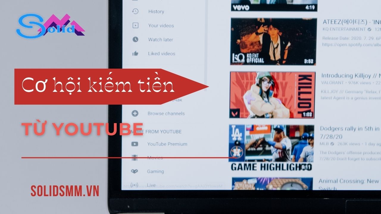 Cơ hội kiếm tiền từ Youtube - Tăng like Youtube giá rẻ