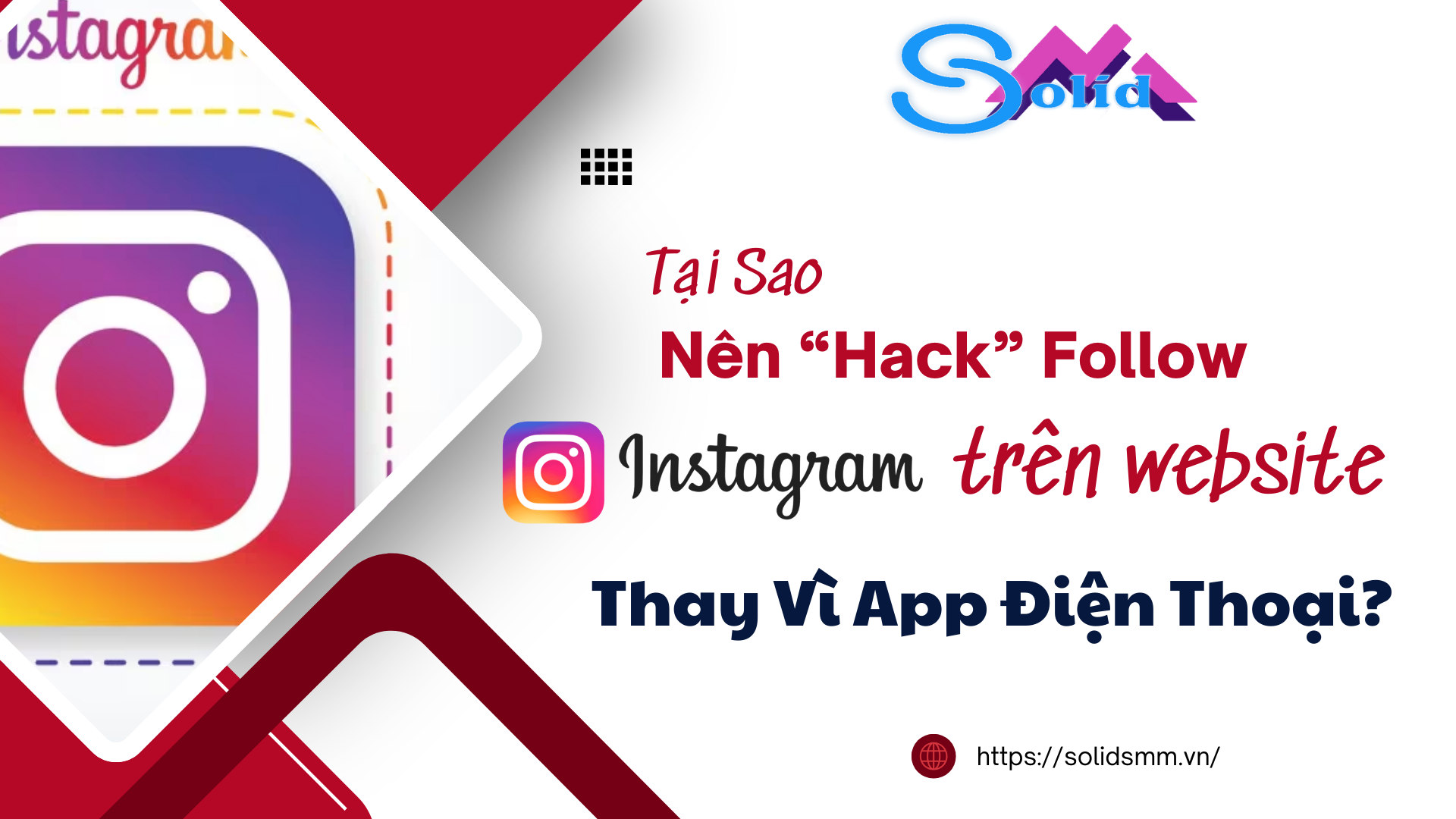 Tại sao nên hack follow Instagram trên website thay vì dùng trên app điện thoại